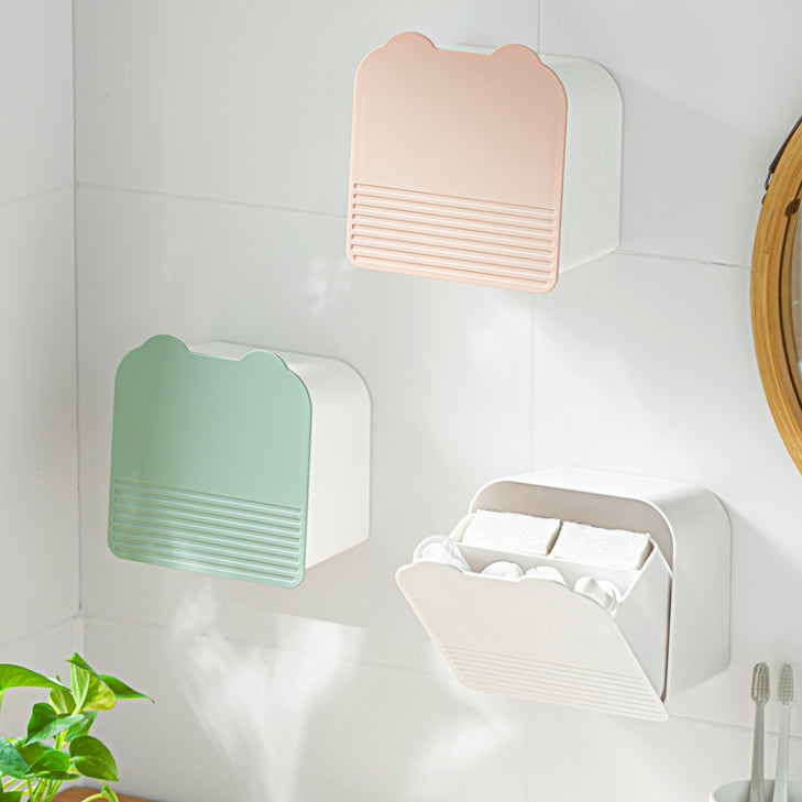 3color pastel wall storage box