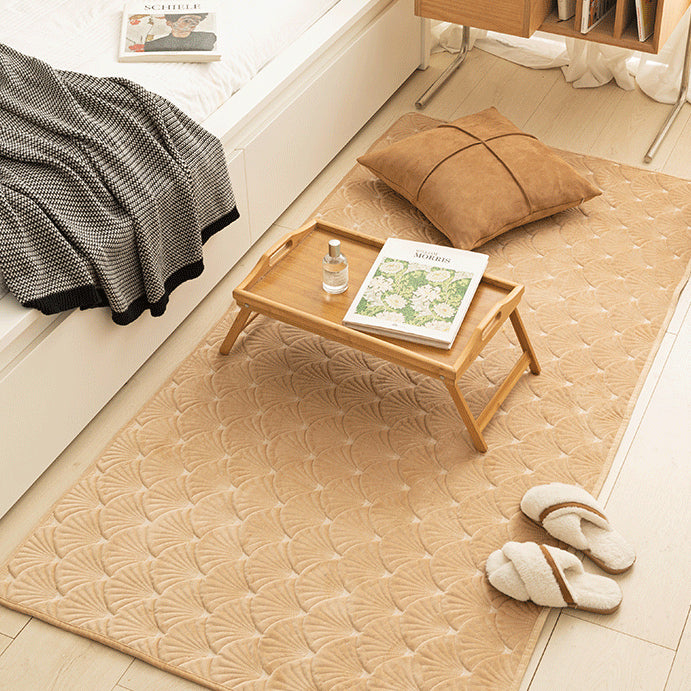 3color fan shape floor mat