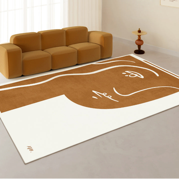 4design modern art square carpet