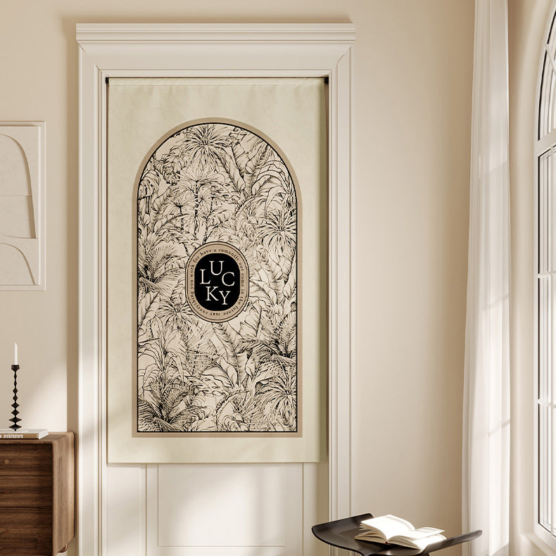 lucky logo luxury curtain