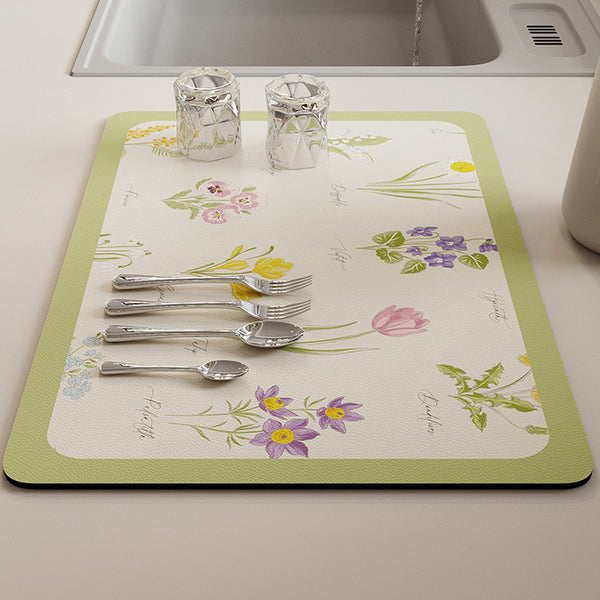 2design botanical sink mat