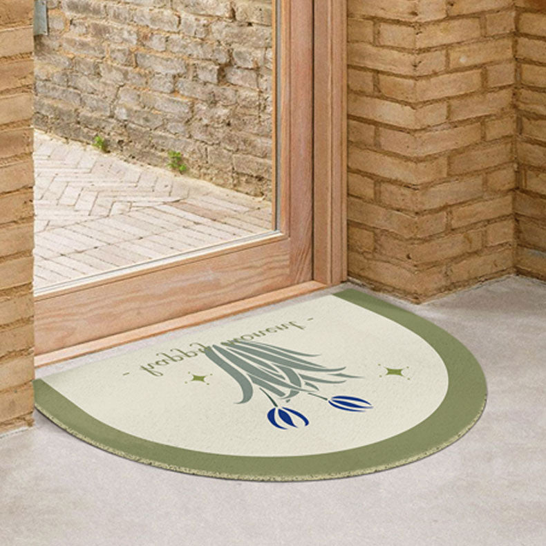 5design logo semicircle mini door mat
