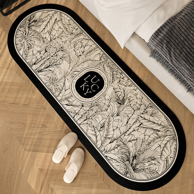 lucky logo luxury floor mat