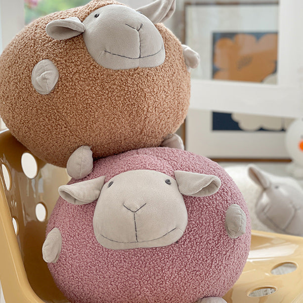 3color boa sheep cushion