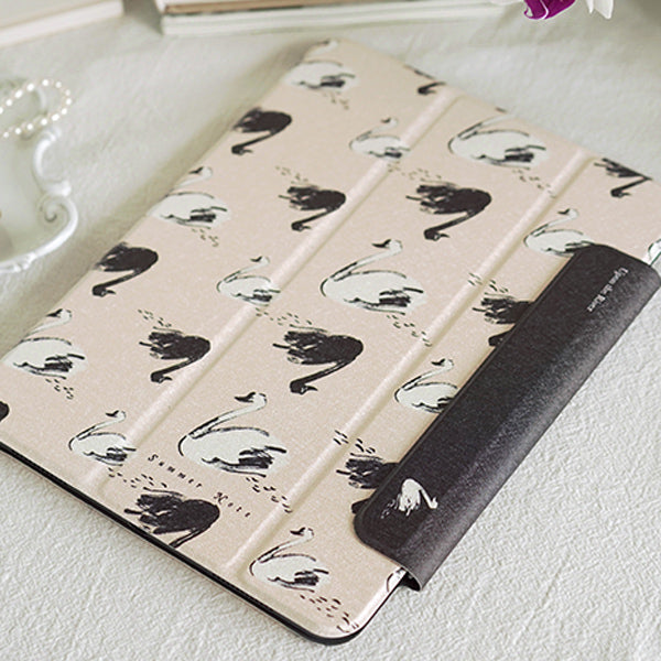 swan shadow iPad case