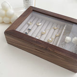 retro wood jewelry case
