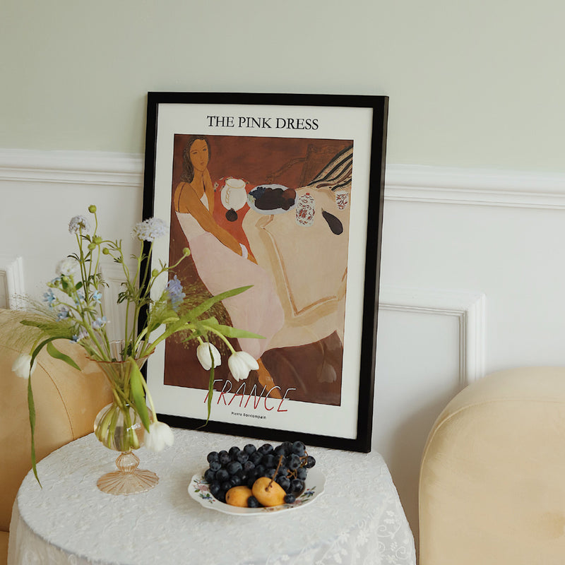 3design girl modern poster & frame SET