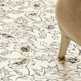 monotone dream simple flower big door mat
