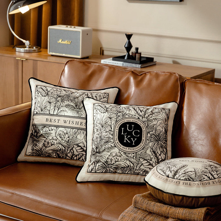 3design lucky logo luxury cushion