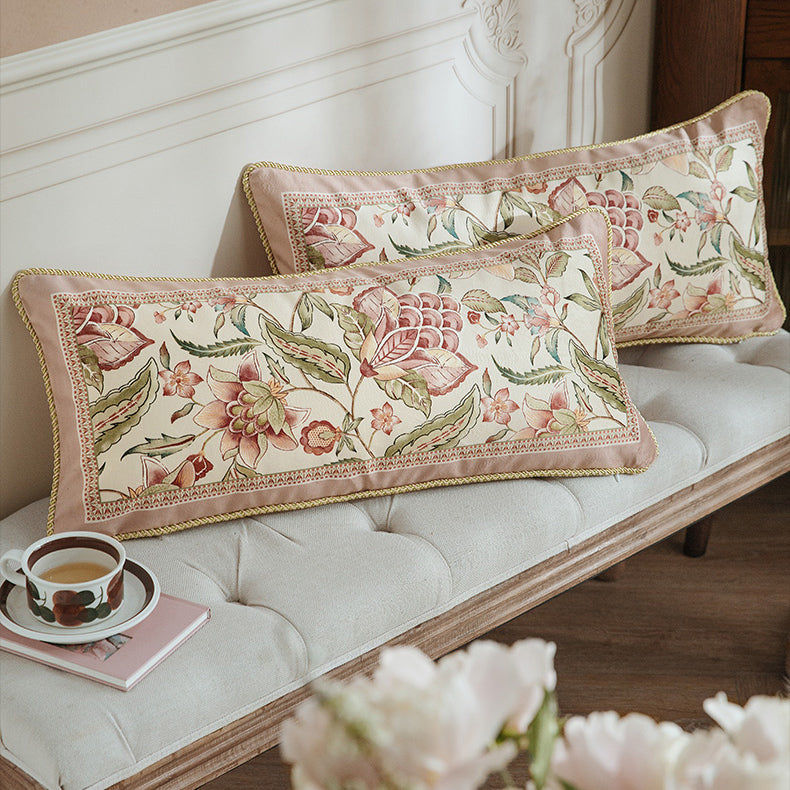 pink like a dream flower long cushion