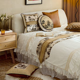 country road logo square cushion