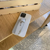 white leather belt iPhonecase