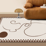 4design modern art square carpet
