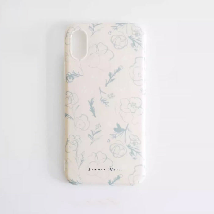 feminine blue flower iPhone case