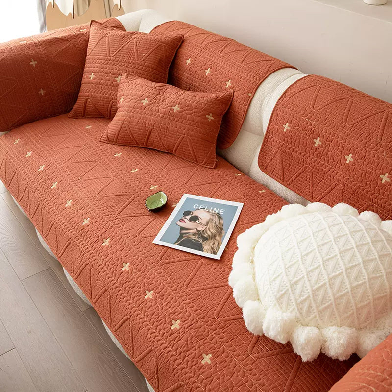 4color knit stitch sofa cover