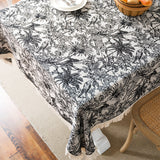 black jungle table cloth
