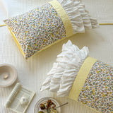 4design flower frill quilt & pillow sheets set