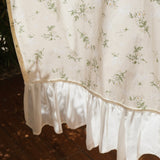 flower cotton under frill curtain