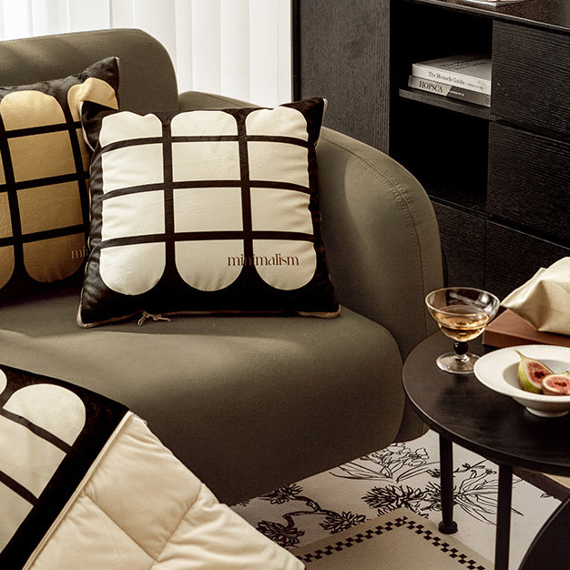 minimalism retro 2way quilt cushion