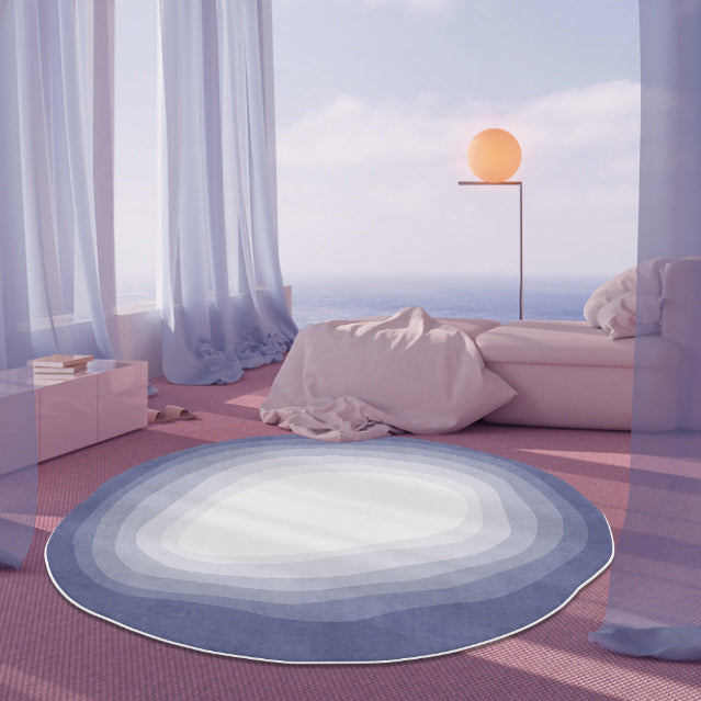 4color gradation round carpet