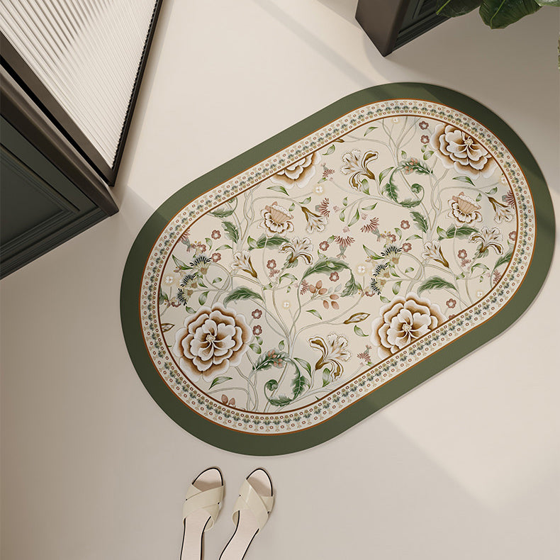 6design luxury flower bath mat