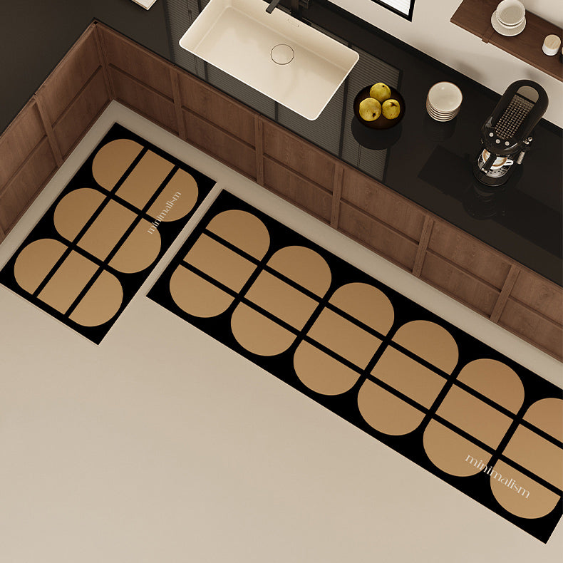 minimalism retro kitchen mat