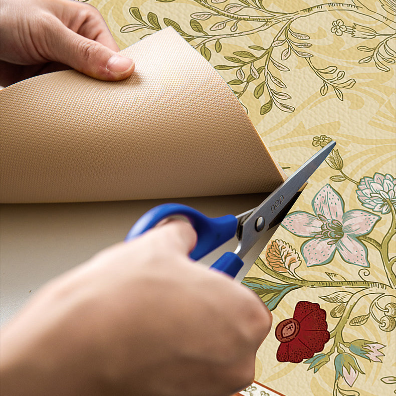 4design retro flower kitchen mat