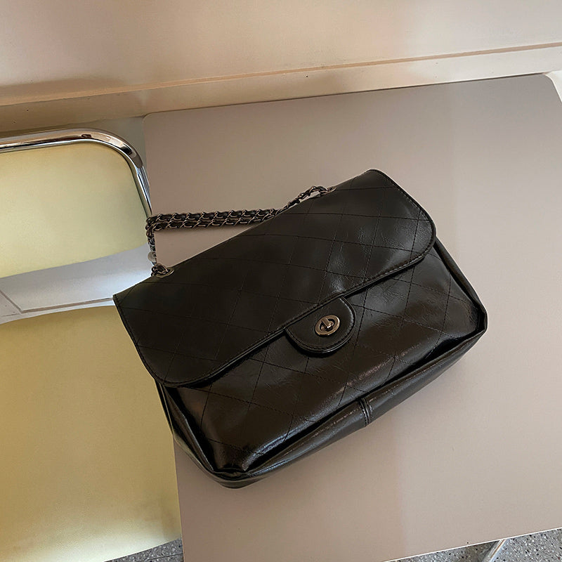 3color diamond stitch bag