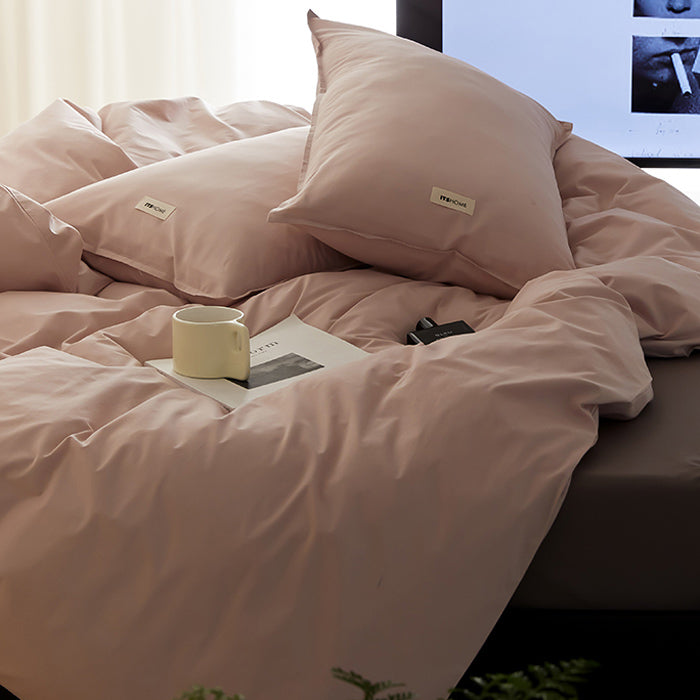 earth color cotton bedlinen set