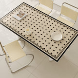 2design brown retro tile square table mat