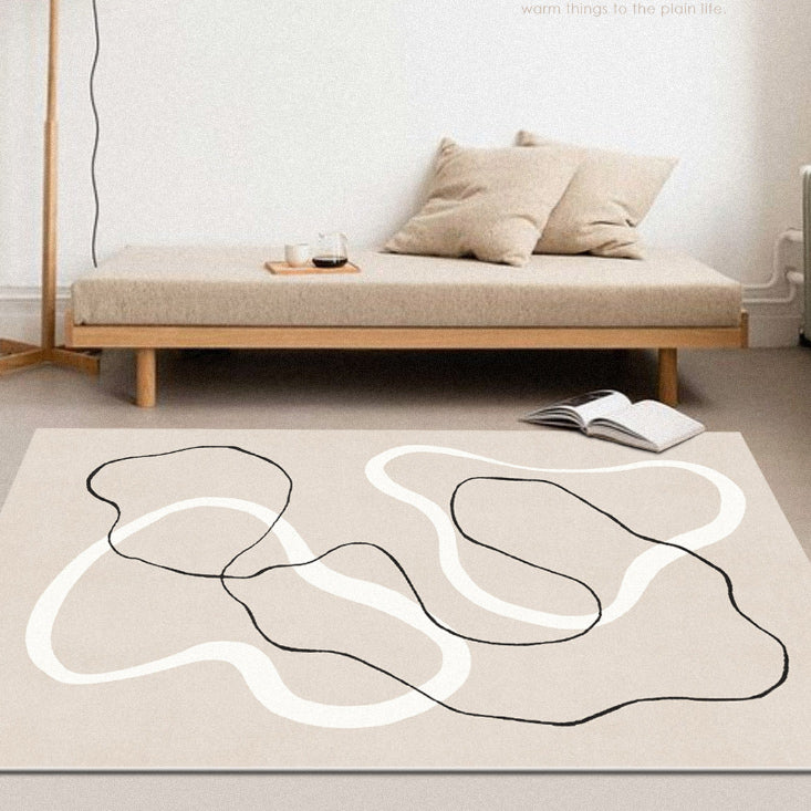 4design modern art square carpet