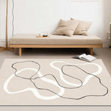 4design modern art square carpet