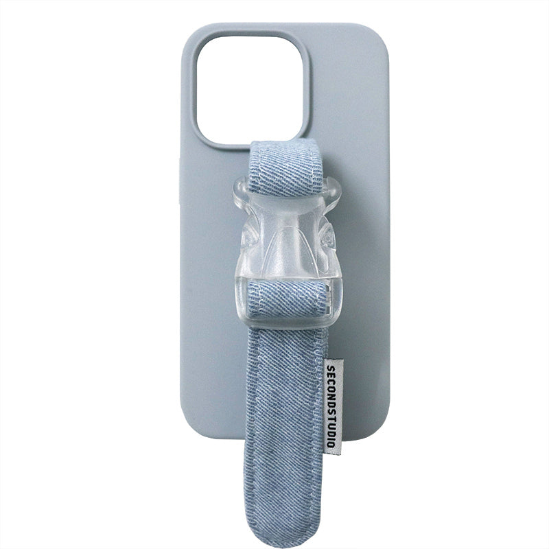 light blue denim belt iPhone case