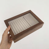 retro wood jewelry case