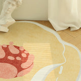 8design 2type texture flower round carpet