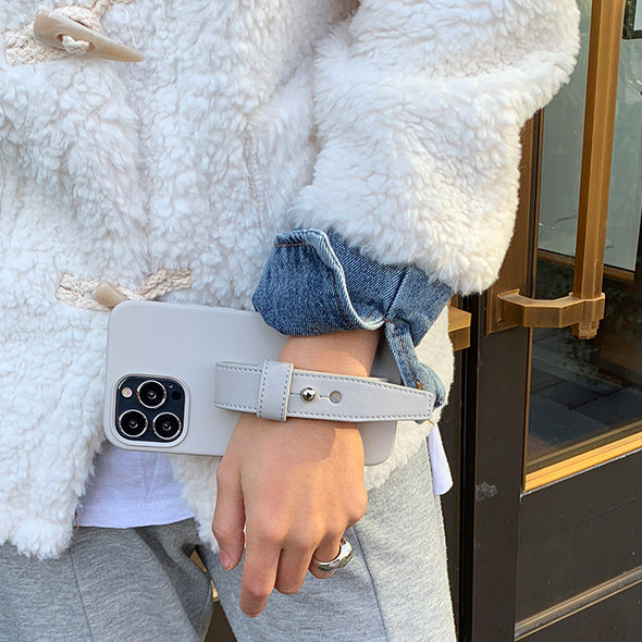 white leather belt iPhonecase