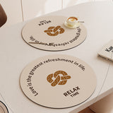 5design relax time round place mat