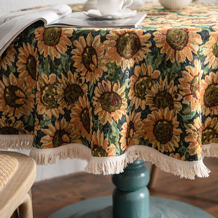 sunflower table cloth
