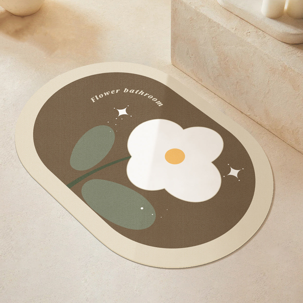 8design dream flower bath mat