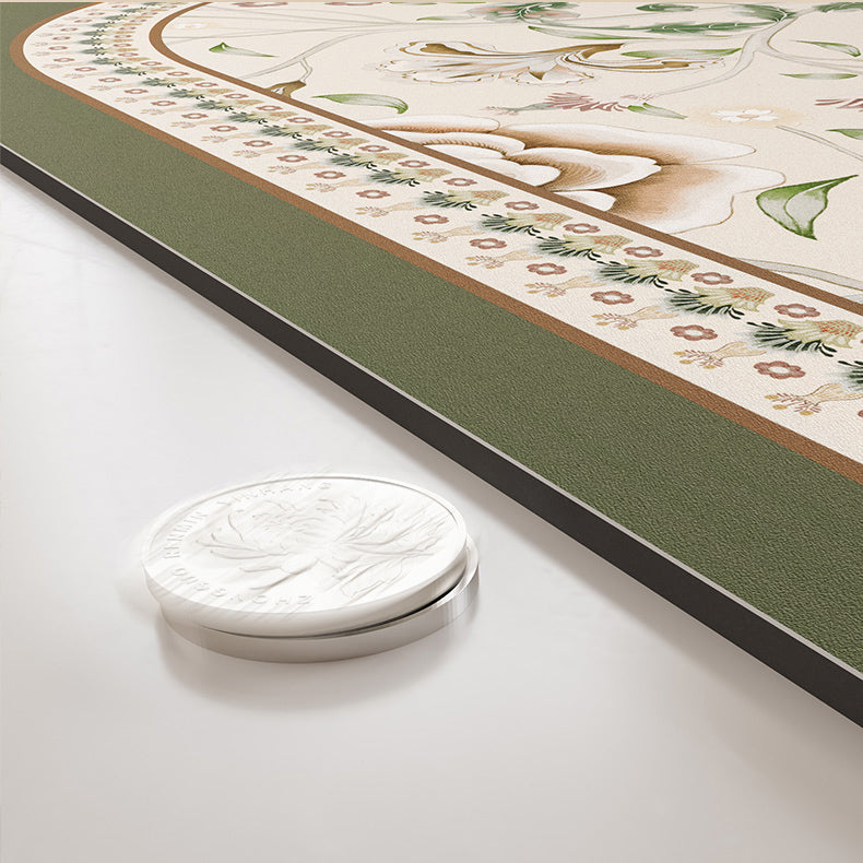 6design luxury flower bath mat