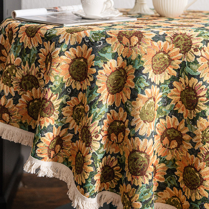 sunflower table cloth
