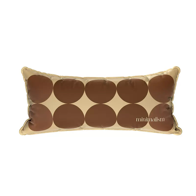 brown circle minimalism cushion