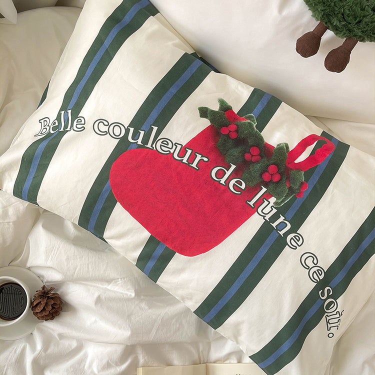 8design winter pattern pillow sheets