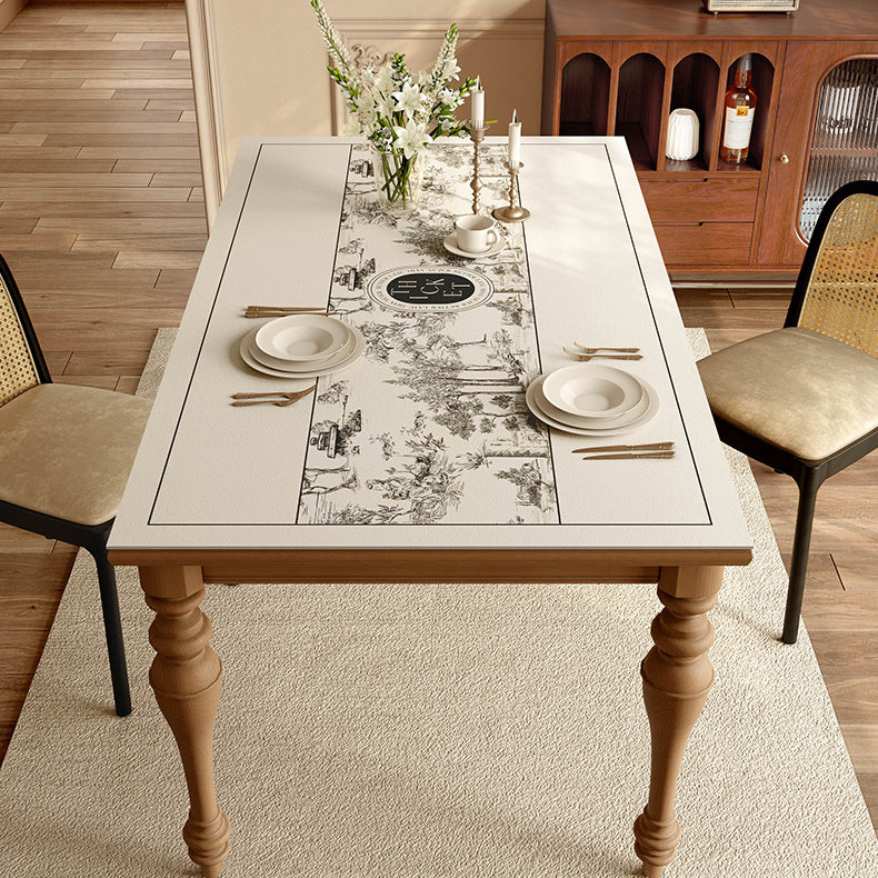 2design black toile de Jouy square table mat