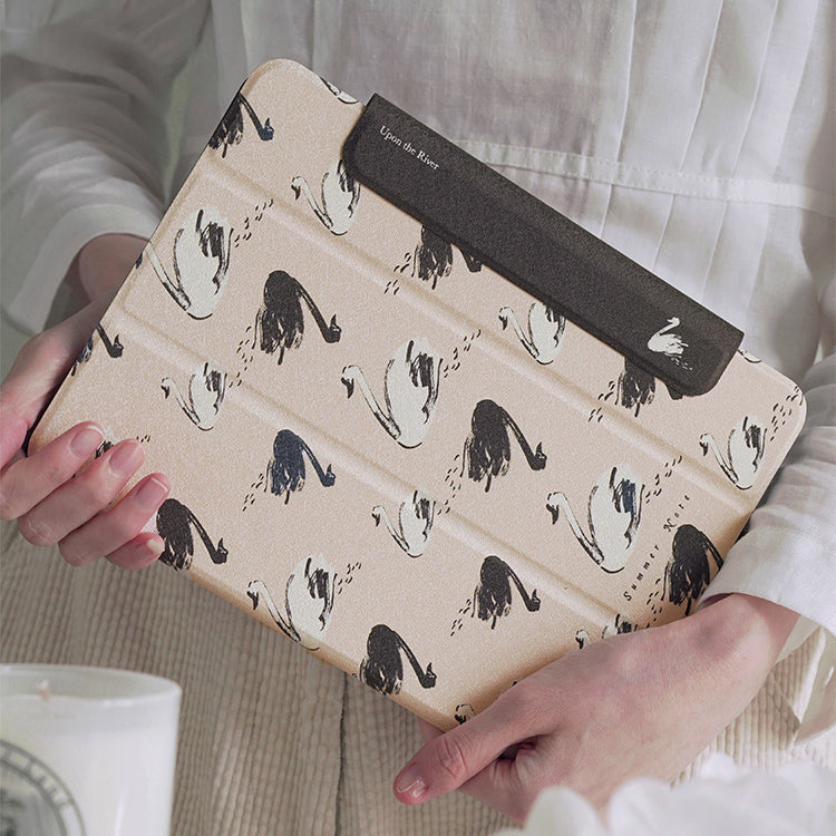 swan shadow iPad case