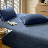 6color velvet waffle pillow sheets