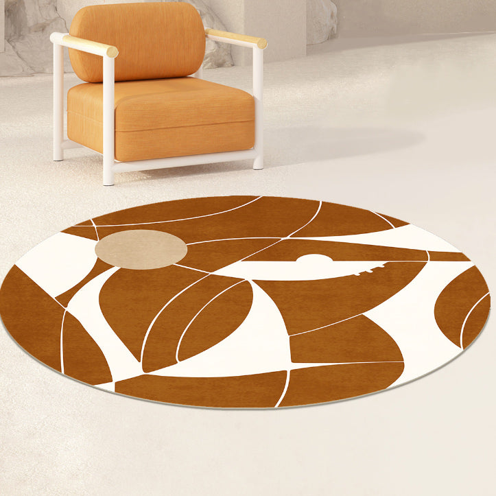 10design face round carpet