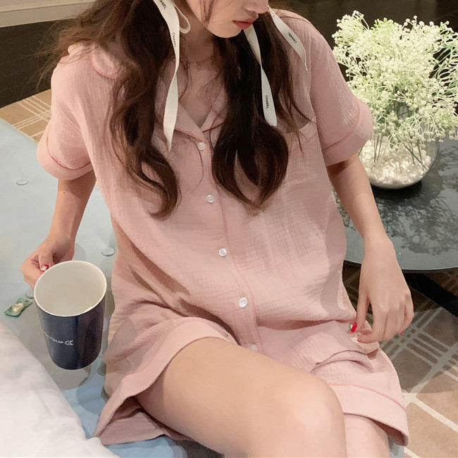 2color washer cotton roomwear