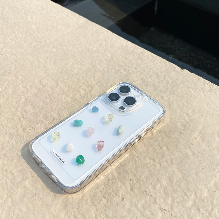 colorful natural stone iPhone case
