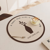 5design relax time round place mat